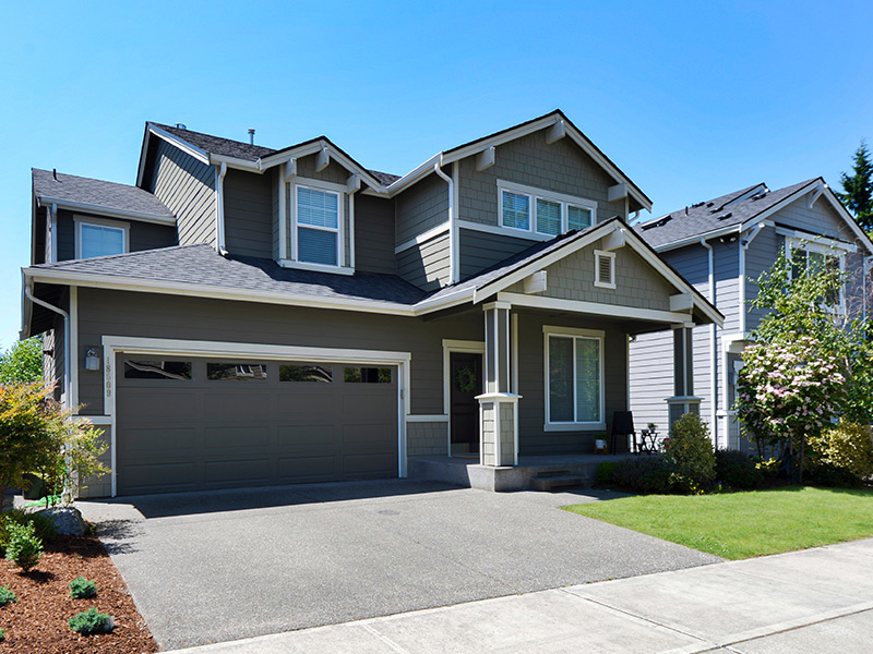 modern residential home exterior front view van alstyne tx