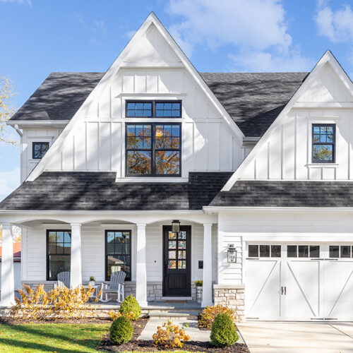 residential property exteriors front view with white siding installed van alstyne tx
